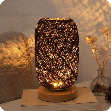 Lampe de chevet Rotin-Lampe Veilleuse